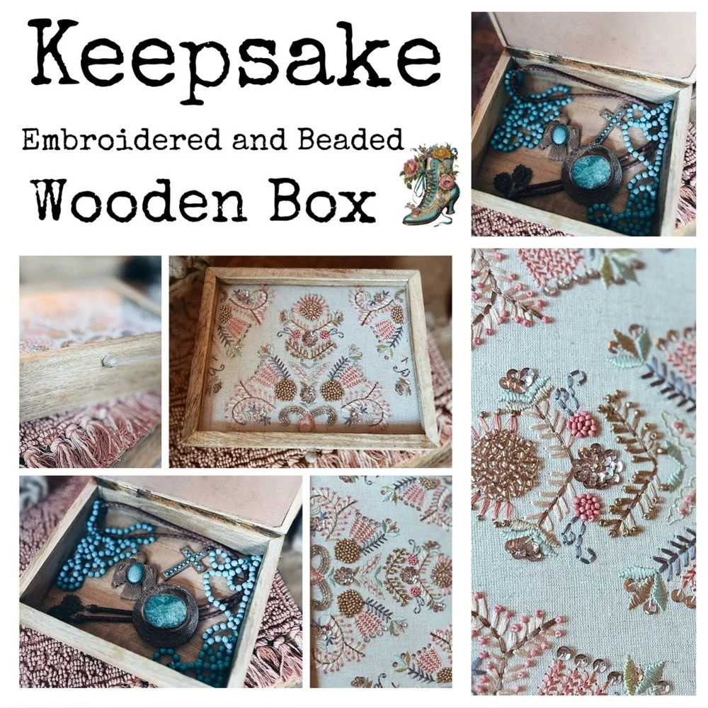 Jewelry Keepsake Wooden Box
